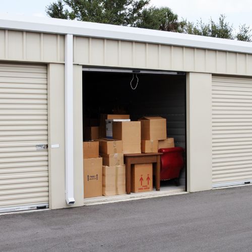 Boxes in Storage Unit